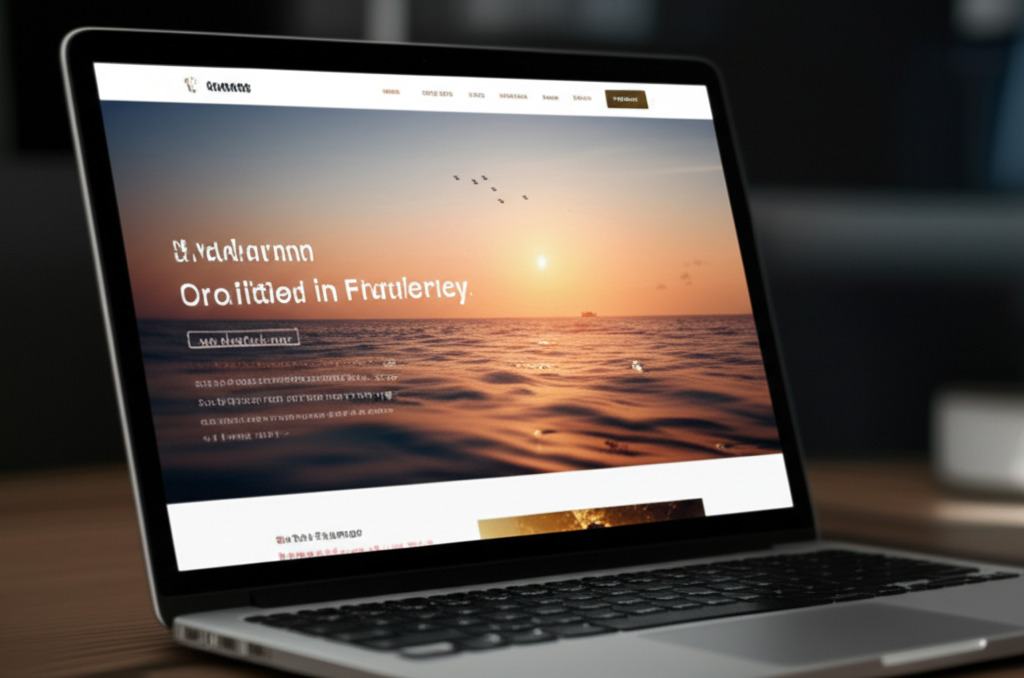 Mockup website modern