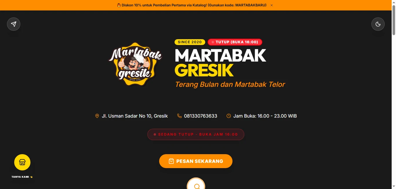 Katalog Digital Interaktif – Martabak Gresik